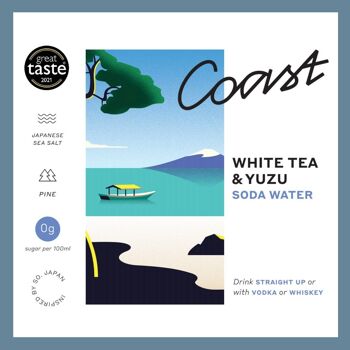 Thé Blanc Coast & Eau Soda Yuzu - Canettes 2