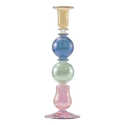 Illume candlestick pink / green / blue / yellow - Moonlight Copenhagen