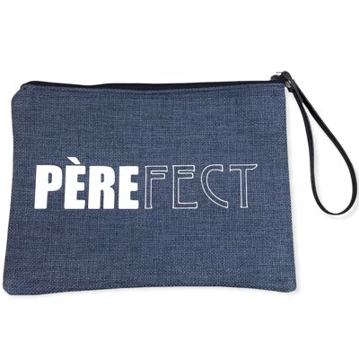 Pochette L, Pèrefect, blu navy ajou