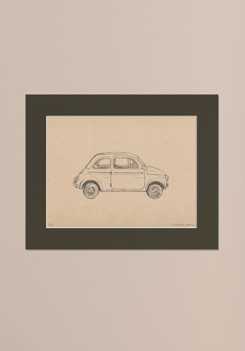 Print Auto 500 met passe-partout | 30 cm x 40 cm | Cavolo Nero