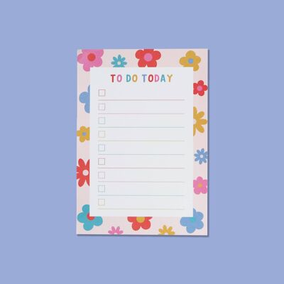 A5 To Do Today Notepad