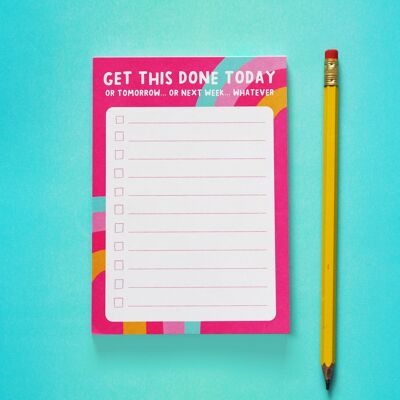A6 Get This Done Notepad