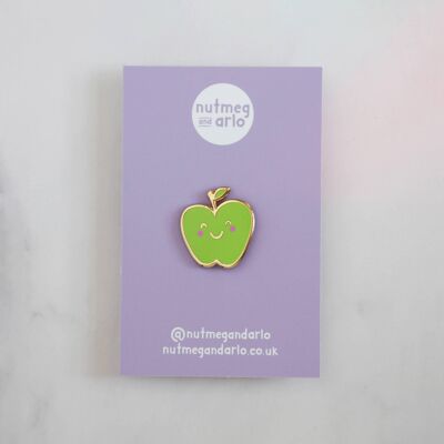 Albert the Apple Enamel Pin