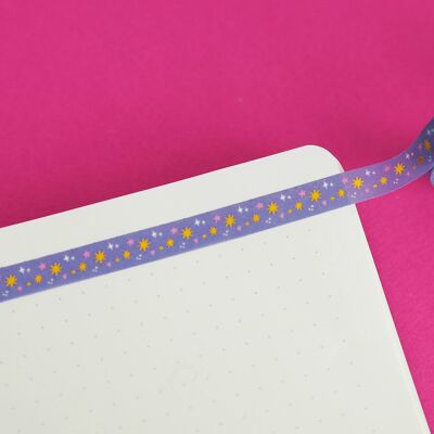 Lilac Stars Washi Tape