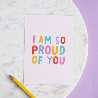 So Proud Of You Postcard