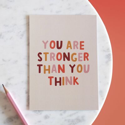Stronger Than You Think Postcard
