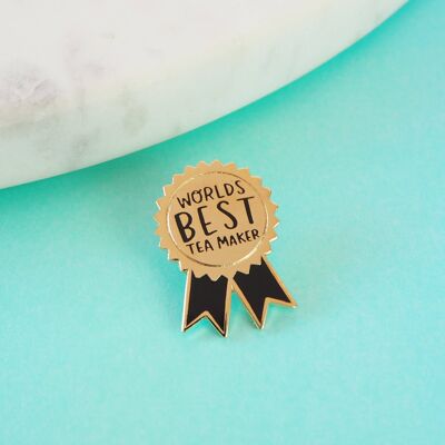 World's Best Tea Maker Enamel Pin