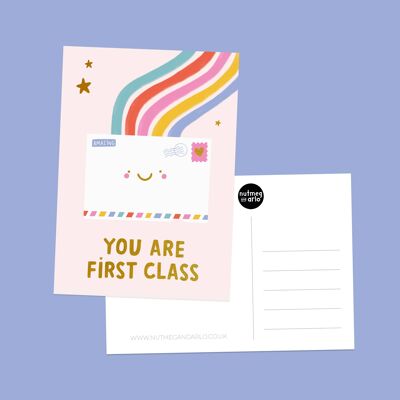 You’re First Class Postcard