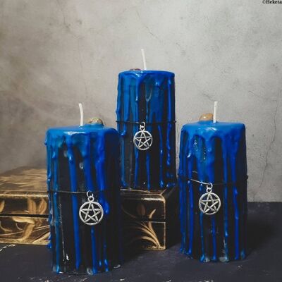 Passion Ritual Kerze + Karneol-Kristall auf der Oberseite UNDUFTSTOFF!