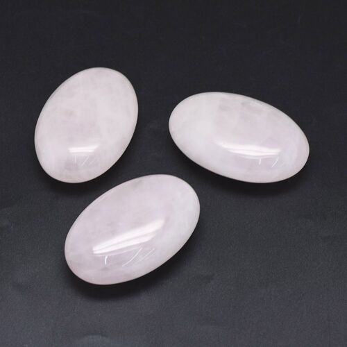 Sattva | Gua Sha | Hotstone | Coldstone | Edelsteen Massagesteen Oplegsteen Rozenkwarts L Guasha | 60x40mm