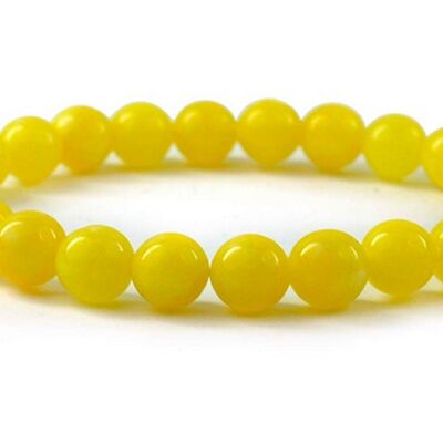 SERENITY | Mala Yellow Jade Crystal Healing Bracelet Reiki 6m