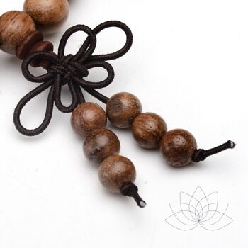 Sattva | Bois 8mm perle Mala 108 perles Mantra Méditation Yoga en sachet cadeau 2