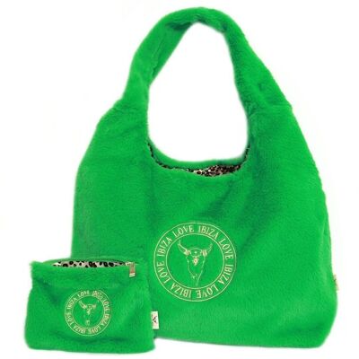 La borsa è così soffice, verde