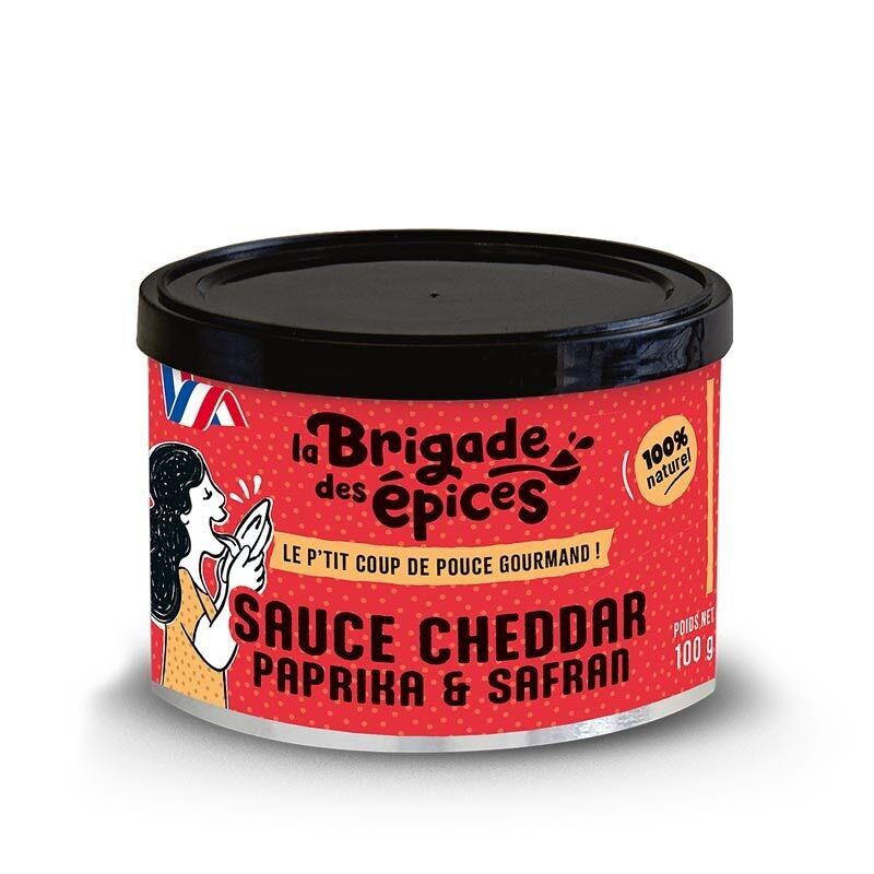 Dehydrierte Cheddar-Paprika-Safran-Sauce – 100 g