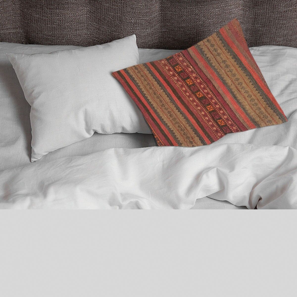 Fodera per cuscino Loto intrecciata a mano Baluchi Kilim