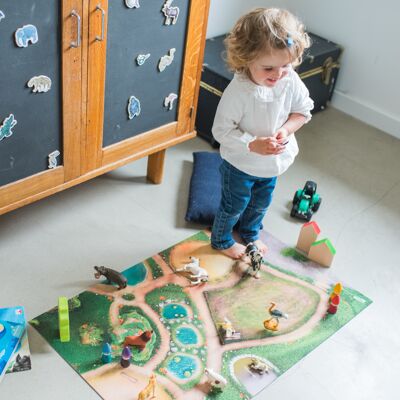 Tapis de jeu pour enfants Royaume des Animaux - Petit