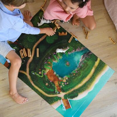 Tapete de juego para niños Fairy Lagoon - Pequeño