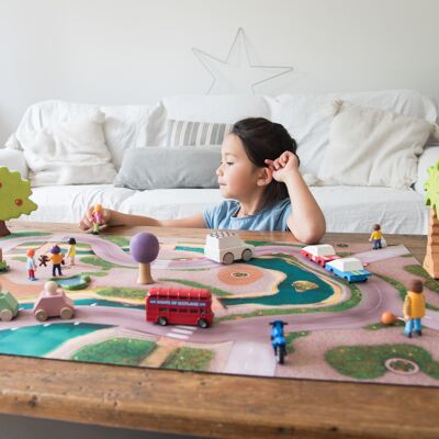 Street Circuit Kids Playmat - Medium