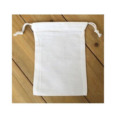 Bolsa de algodón con cordón (15cmx20cm)