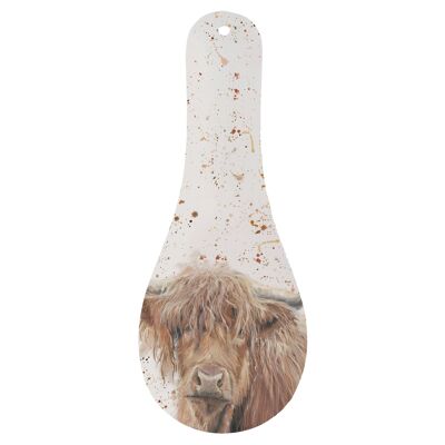 BONNIE HIGHLAND COW SPOON REST , Sku144