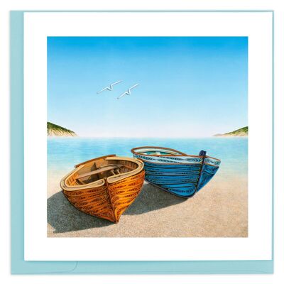 BOATS 6X6" GREETING CARD , Sku151