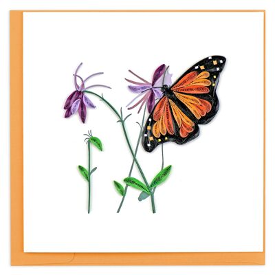 MONARCH BUTTERFLY 6X6" GREETING CARD , Sku157