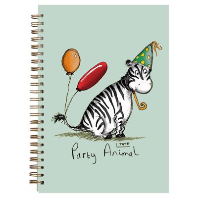 LOUISE TATE PARTY ANIMAL A6 NOTEBOOK , Sku206