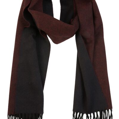 Double-sided cashmere scarf