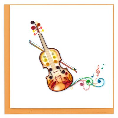 VIOLIN 6X6" GREETING CARD , Sku258