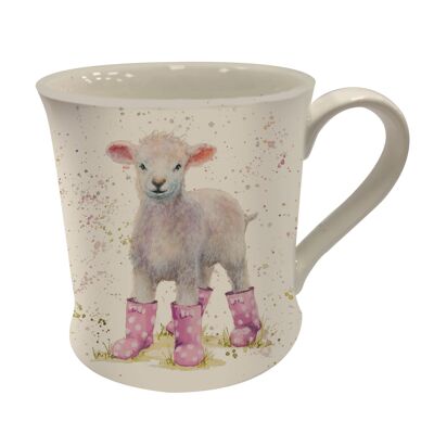 LOTTIE LAMB IN BOOTS MUG , Sku614