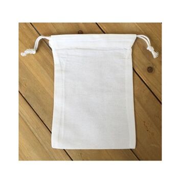 Sac pochon coton (10cmx15cm) cordelette 1