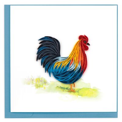 ROOSTER 6X6" GREETING CARD , Sku818