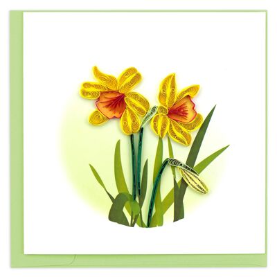 DAFFODIL 6X6" GREETING CARD , Sku822