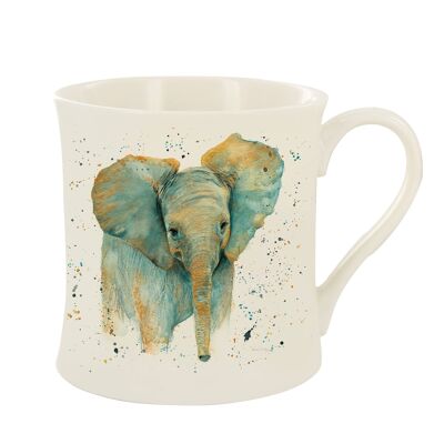 ESME ELEPHANT MUG GOLD FINISH , Sku878