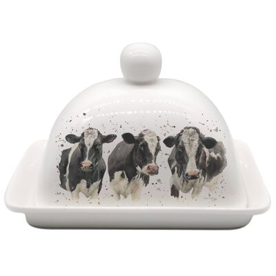 WE ARE NOT AMOOOOSED BUTTER DISH , Sku879