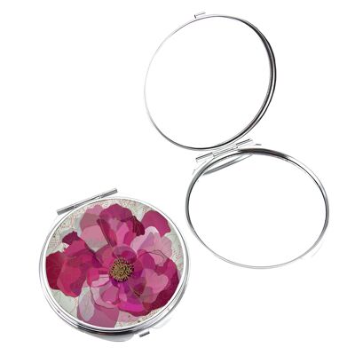 TURNOWSKY PINK DAISY COMPACT MIRROR IN BOX IN DISPLAY , Sku921