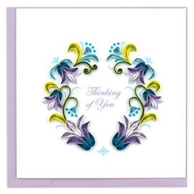 THINKING OF YOU 6X6" GREETING CARD , Sku1016