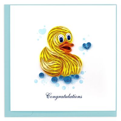 RUBBER DUCKY 6X6" GREETING CARD , Sku1040