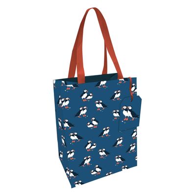 PEONY PUFFIN LGE GIFT BAG , Sku1149