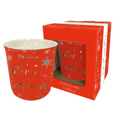 TURNOWSKY CHRISTMAS PORC CANDLE IN BOX , Sku1166