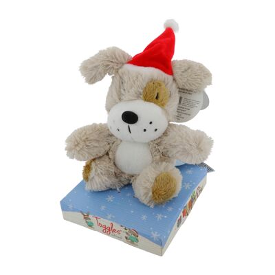 TOGGLES PUPPY DOG 5" PLUSH TOY WITH HAT ON BASE , Sku1275