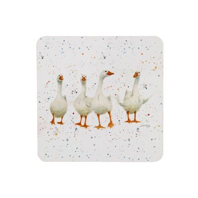 GOOSE WOMEN COASTERS SET OF 4 , Sku1332