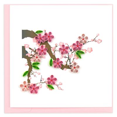 CHERRY BLOSSOM 6X6" GREETING CARD , Sku1351