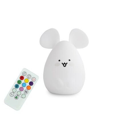 Large silicone USB mouse night light (19 cm)