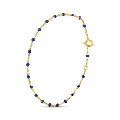 Bracelet résine bleue marine