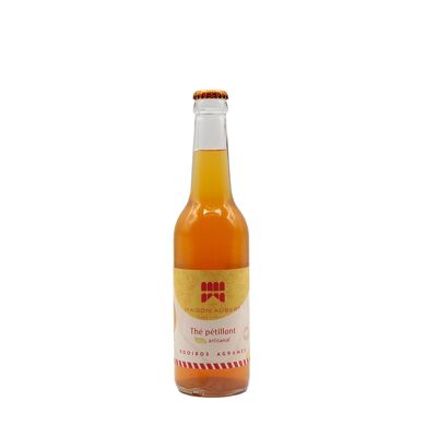 Limonade au Thé pétillant Artisanal et BIO : Infusion de Rooibos aux Agrumes 33 cl