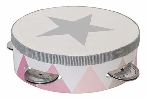 Tambourine drum pink