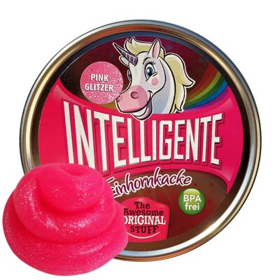 INTELLIGENTE knete - Einhornkacke pink Glitzereffekt