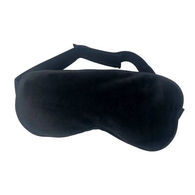 Natural Clay Bead Hot & Cold Therapy Eye Mask - Black