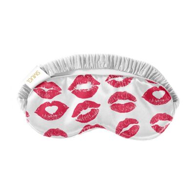 Satin Sleep Mask - Kiss Print